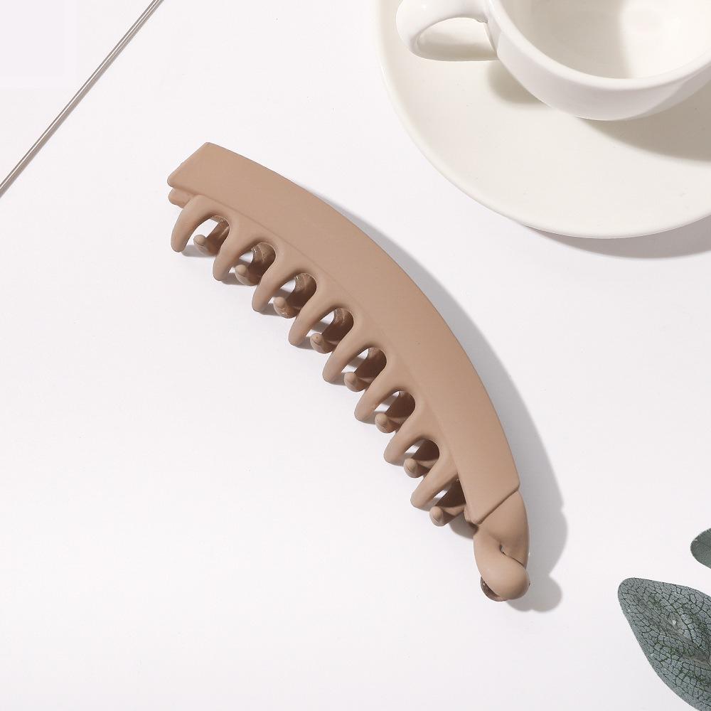 Frosted banana clip vertical clip high temperament ponytail fixed artifact grab clip hairpin shark clip wholesale