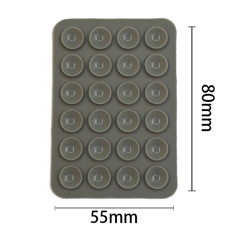 24 Capsules 28 Silicone Suction Cups, Single and Double-sided Suction Cups, Anti-skid Mobile Phone Case Attached To The Back, Portable Mobile Phone Holder, Square.