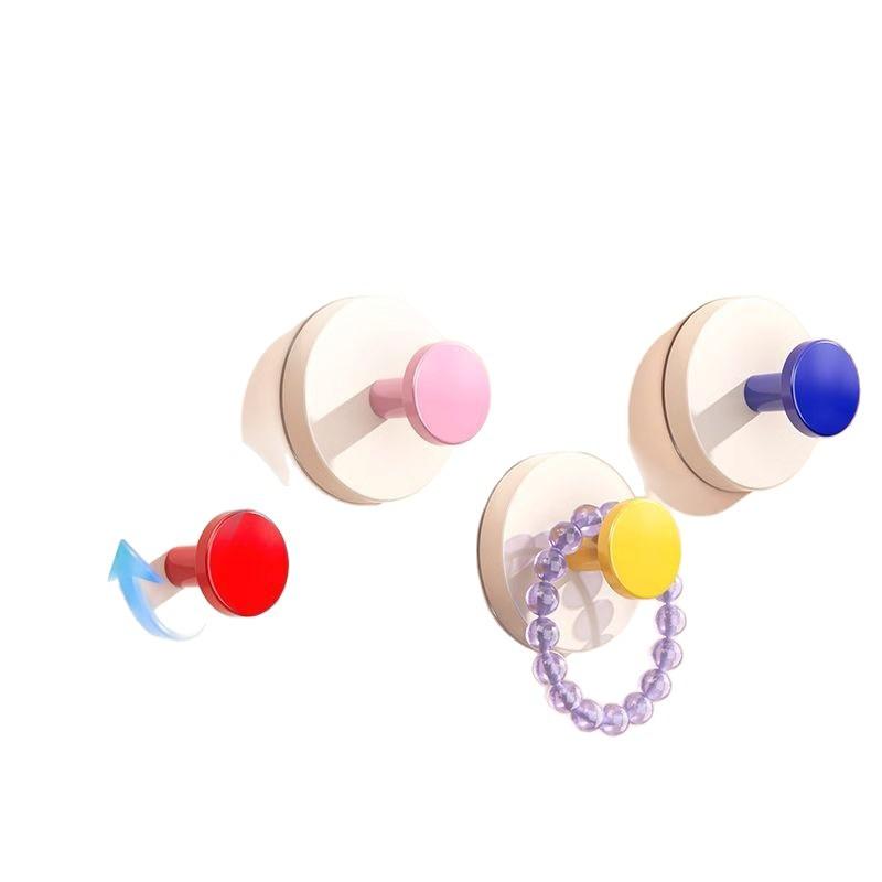 6 Pack Entrances, Dopamine Suction Cup Hooks, No Punching, Strong Load-bearing Hangers for Home Entry