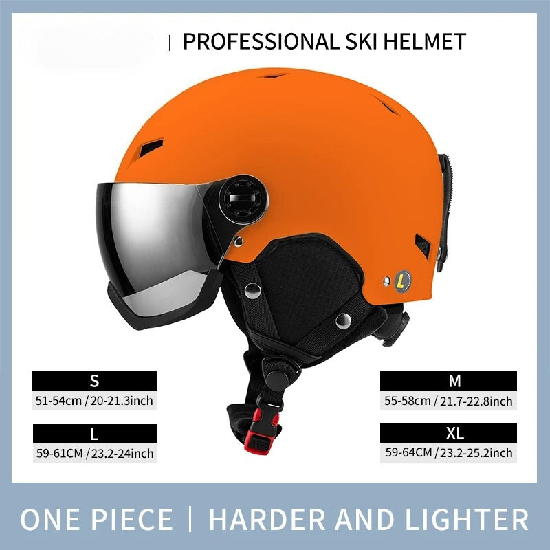 WINROCK's New Lightweight All-in-one Goggles Ski Helmet Men's and Women's Children's Outdoor Skiing and Snowboarding Equipment