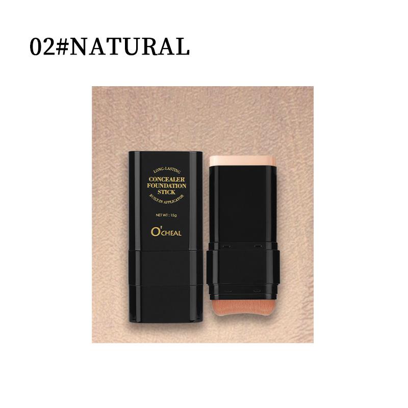 Concealer Foundation Cream, Foundation Brush + Foundation Cream 2-in-1