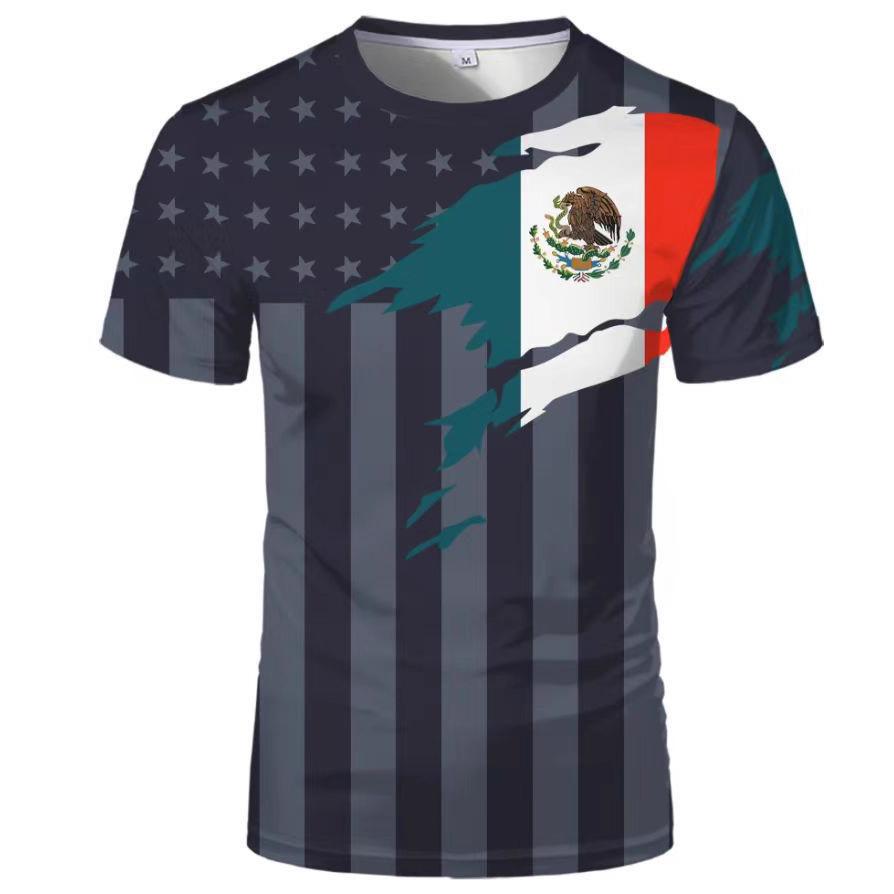 2025 New Polyester Sublimation Short-sleeved T-shirt Outdoor Sports and Leisure Home Top