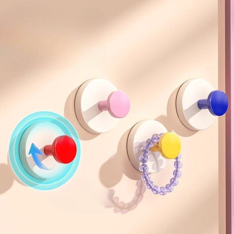 6 Pack Entrances, Dopamine Suction Cup Hooks, No Punching, Strong Load-bearing Hangers for Home Entry