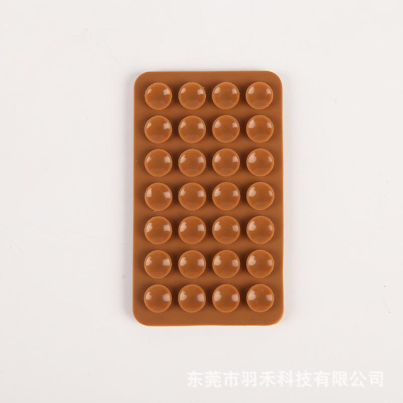 24 Capsules 28 Silicone Suction Cups, Single and Double-sided Suction Cups, Anti-skid Mobile Phone Case Attached To The Back, Portable Mobile Phone Holder, Square.