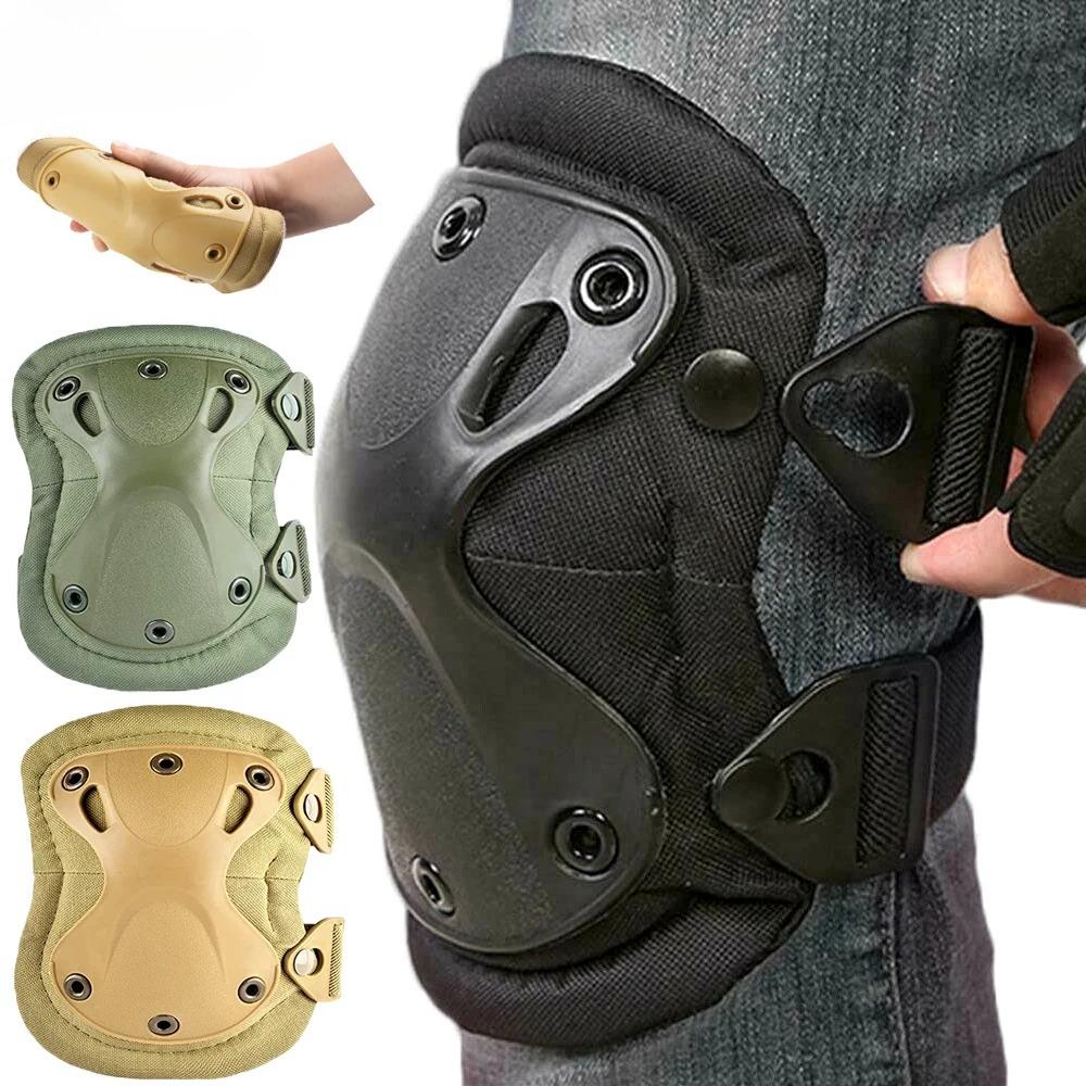 Corey Tactical Knee Pads Set Unisex Camo Impact Resistant EVA Foam Elbow Protectors for Skating Biking Snowboarding Outdoor Sports Gear