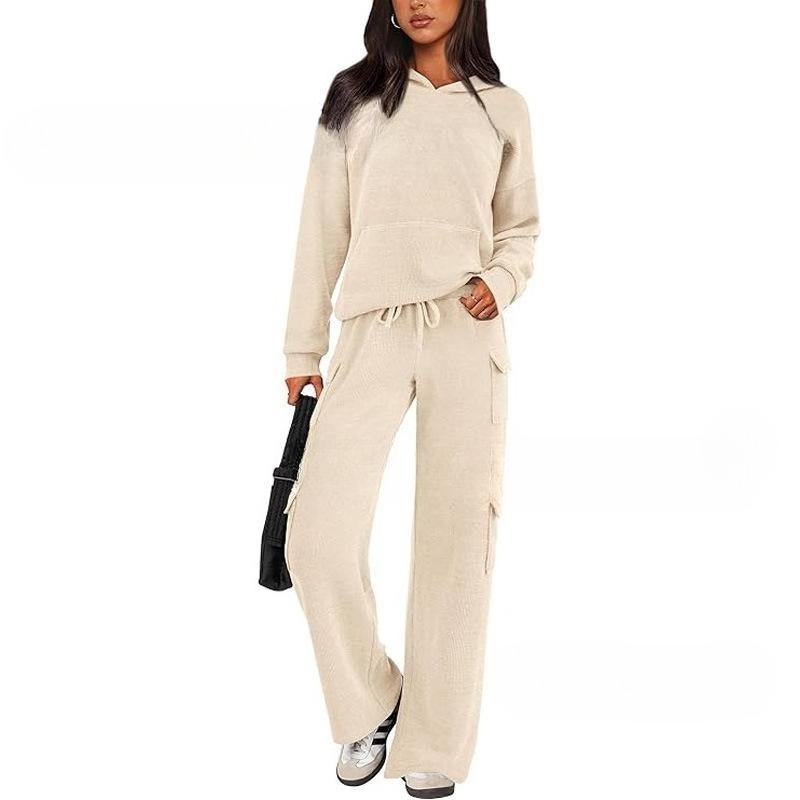 2025 Trend Breathable Leisure Sports Suit Women's Tooling Pocket Design Sports Outdoor Running