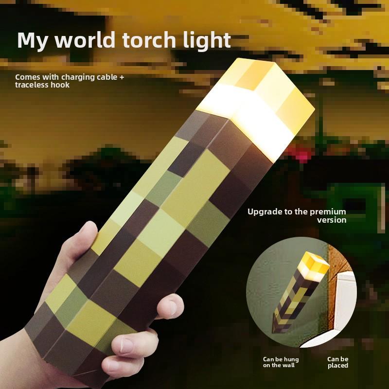 2025 MC Torch Night Light Game Merchandise Torch Light Toy Model Hot