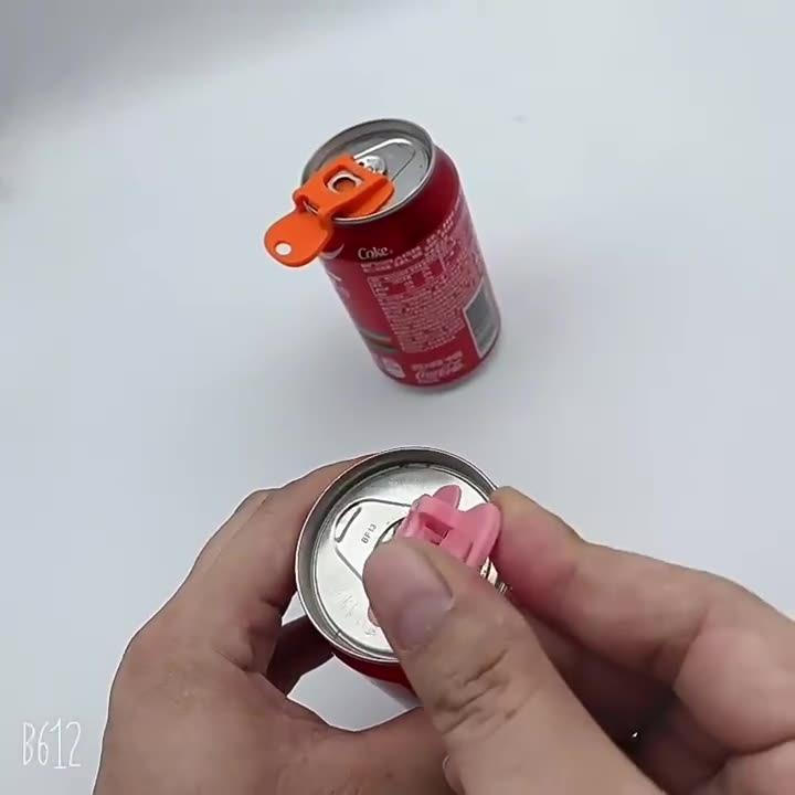 New Coke Beverage Can Opener Plastic Simple Small Bottle Opener Sealing Dust-proof Bottle Cap Can