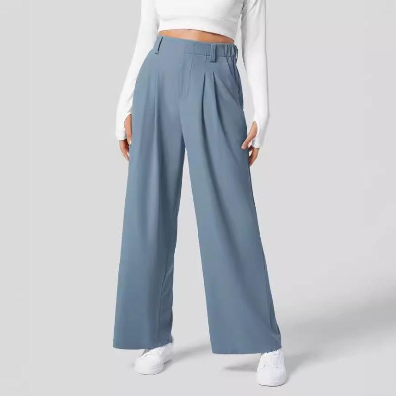 Casual Sports Drape High Waist Wide Legs Versatile Casual Loose Trousers