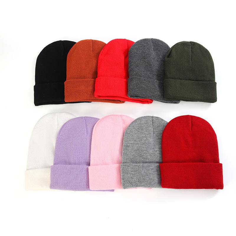Autumn and Winter New Satin Hat To Protect Hairstyle and Keep Warm Knitted Satin Hat Acrylic Wool Hat