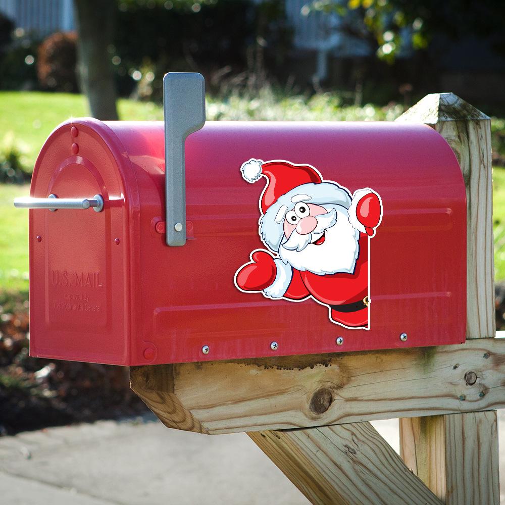 Christmas Decoration Refrigerator Sticker Christmas Tree Magnetic Sticker Santa Magnetic Holiday Decoration Party Atmosphere