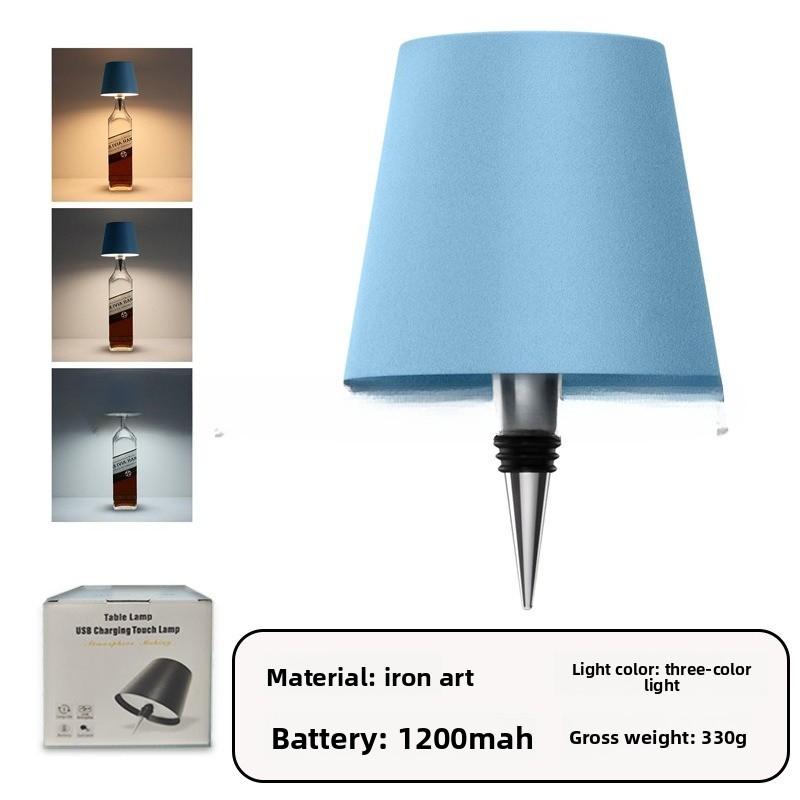 Bar Ambient Light Wine Cork Light LED Bar Restaurant Ambient Desk Light Outdoor Camping Table Decoration Rechargeable Wine Head Night Light