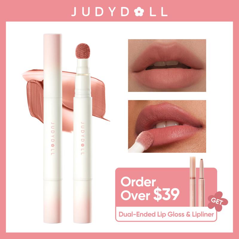 JUDYDOLL Powder Lip Cream, Halloween Cosmetics, Matte Lip Gloss, Smooth Lip Mud, Moisturizing, Soft, Waterproof, Long-lasting, Fade-resistant, Non-sticky, Cosmetics, Makeup