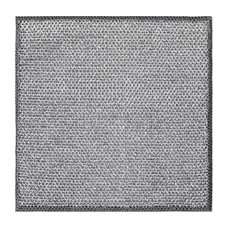 10 Pcs Silver Wire Rag Double-sided Mesh Dishcloth Non-stick Oil Easy To Clean Steel Wire Rag Household Brush Pot Strong Wear-resistant Cloth