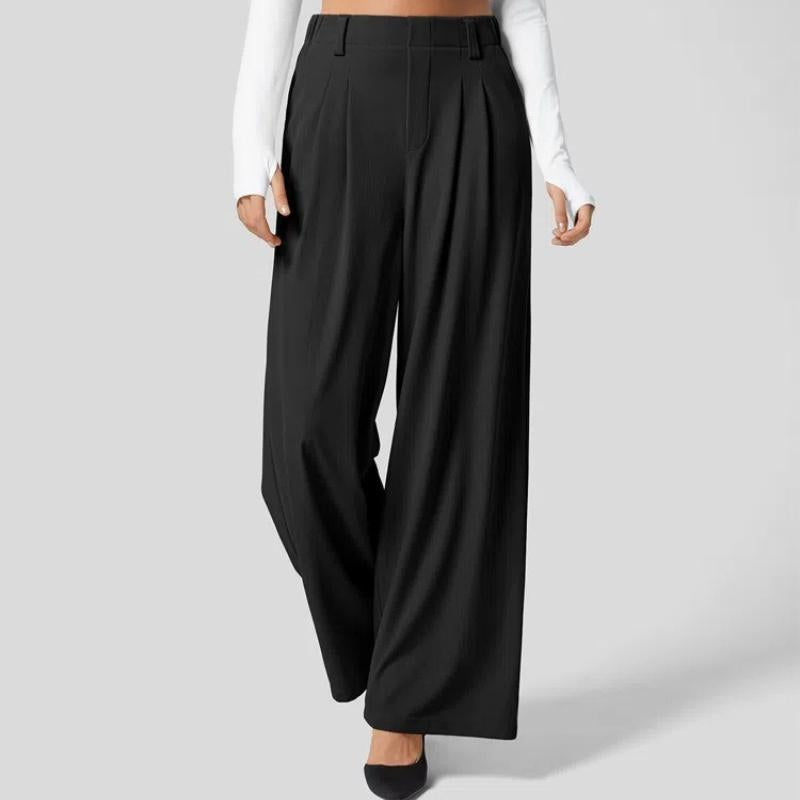Casual Sports Drape High Waist Wide Legs Versatile Casual Loose Trousers