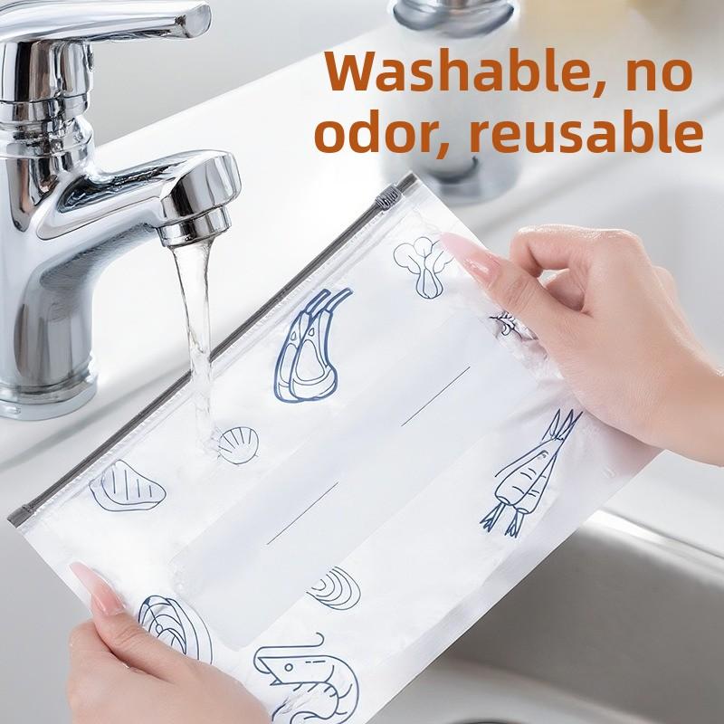 Aluminum Foil Cross-border Special Food-grade Fresh-keeping Bags Thickened Sealed Refrigerator Special Fresh-keeping Bags for Freezing