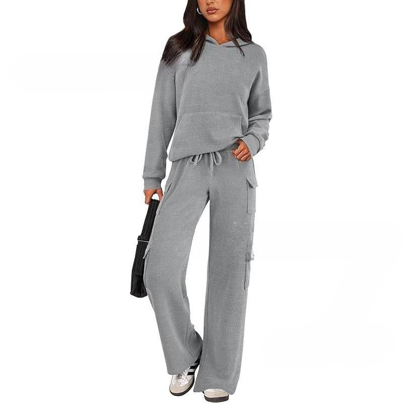 2025 Trend Breathable Leisure Sports Suit Women's Tooling Pocket Design Sports Outdoor Running