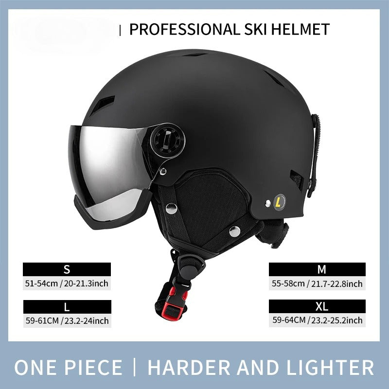 WINROCK's New Lightweight All-in-one Goggles Ski Helmet Men's and Women's Children's Outdoor Skiing and Snowboarding Equipment