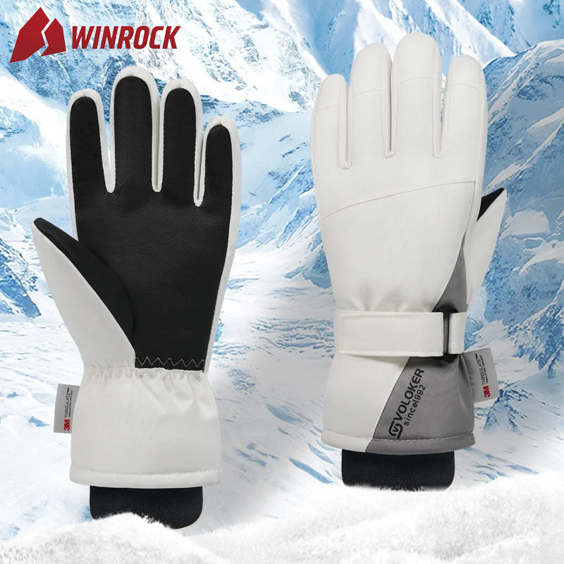 WINROCK Unisex Ski Gloves, Touchscreen-compatible Design, Winter Fleece-lined Gloves For Warmth And Protection, Cycling Accessories