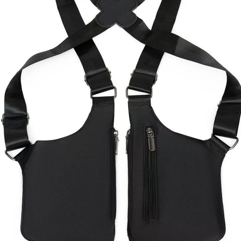 Retro Strap, Underarm Satchel, Multifunctional Shoulder Bag, Outdoor Mobile Phone Bag, Portable, Same for Men and Women