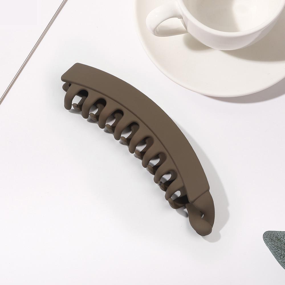 Frosted banana clip vertical clip high temperament ponytail fixed artifact grab clip hairpin shark clip wholesale