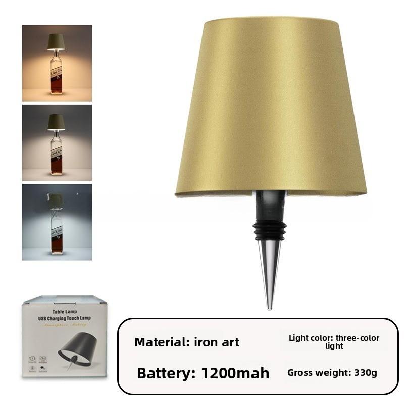 Bar Ambient Light Wine Cork Light LED Bar Restaurant Ambient Desk Light Outdoor Camping Table Decoration Rechargeable Wine Head Night Light