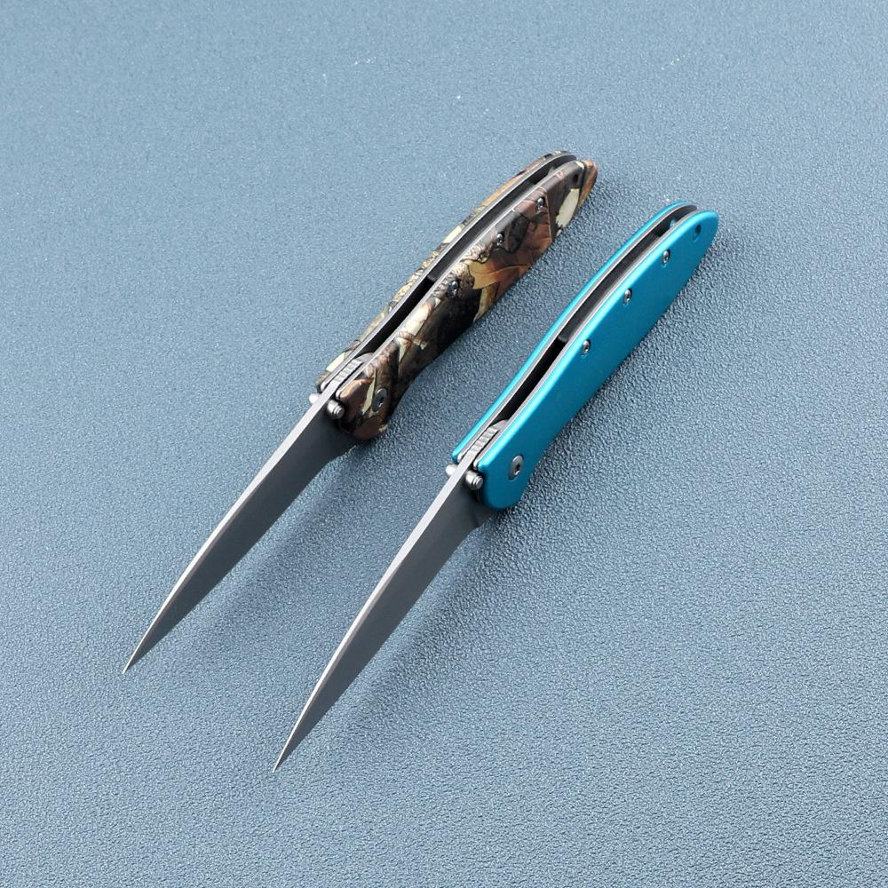 Folding knife aluminum handle hot-selling outdoor portable multi-function survival fishing fruit tool knife