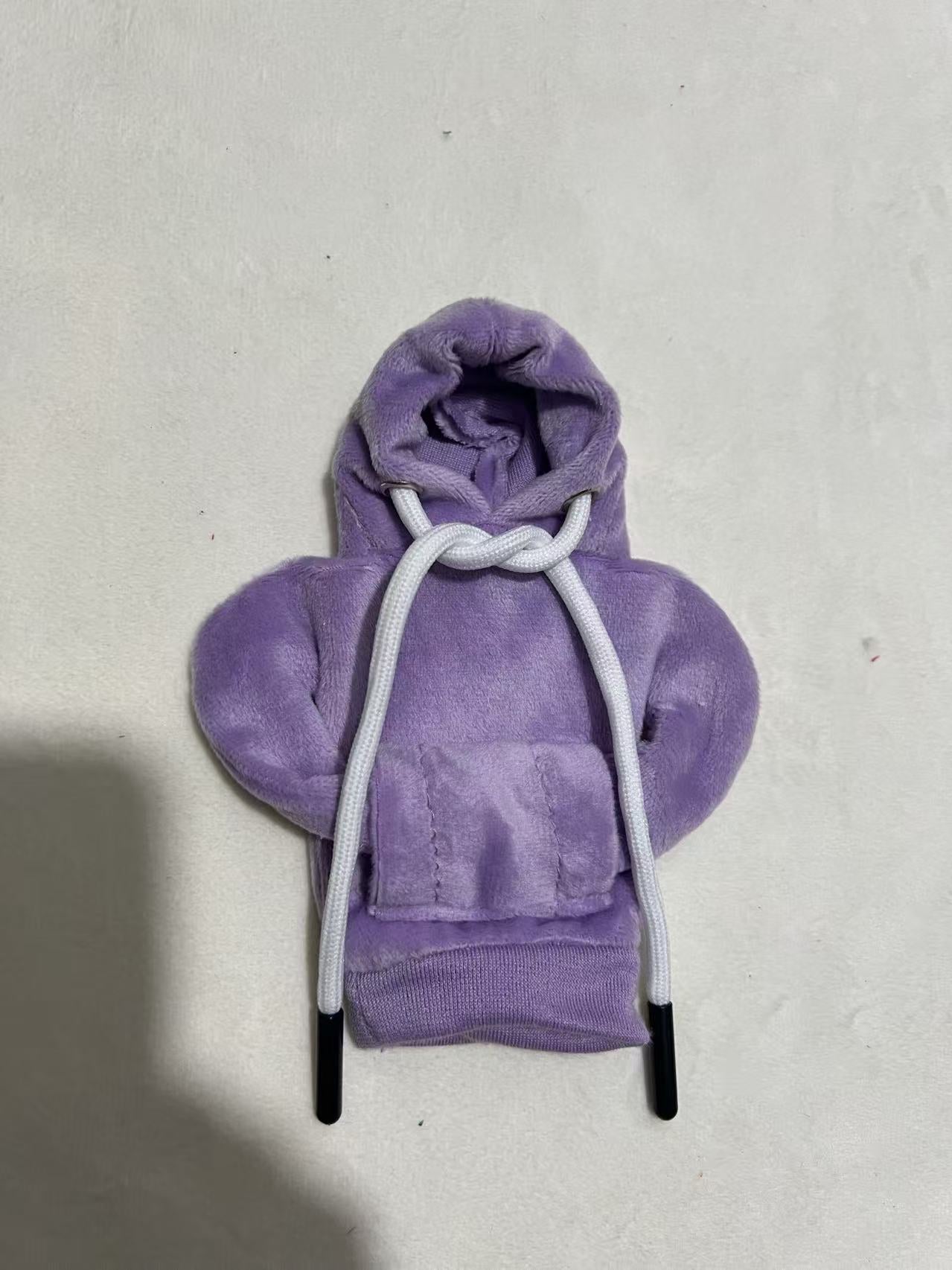 Car Gear Shift Hoodie – Funny Mini Hoodie Car Decor, Winter Warm Universal Fit Shift Knob Cover, Girly Car Interior Accessory Gift