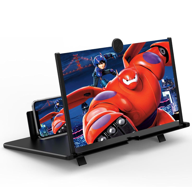 16 Inch Screen Magnifier, 3D Magnifier Projector Screen, Foldable Phone Stand with Screen Amplifier – Compatible with All Smartphones