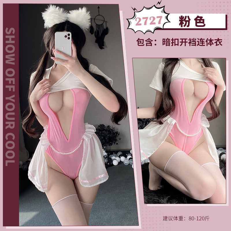 激情趣内衣纯情可爱初恋装甜美制服MM床上免脱约会骚诱惑代发2727