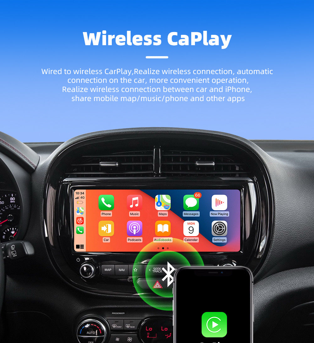 2026 2-in-1  Wireless CarPlay Adapter for iPhone & Android – Fast Connection, Low Latency, Hands-Free Calling, Plug & Play Wireless CarPlay Dongle