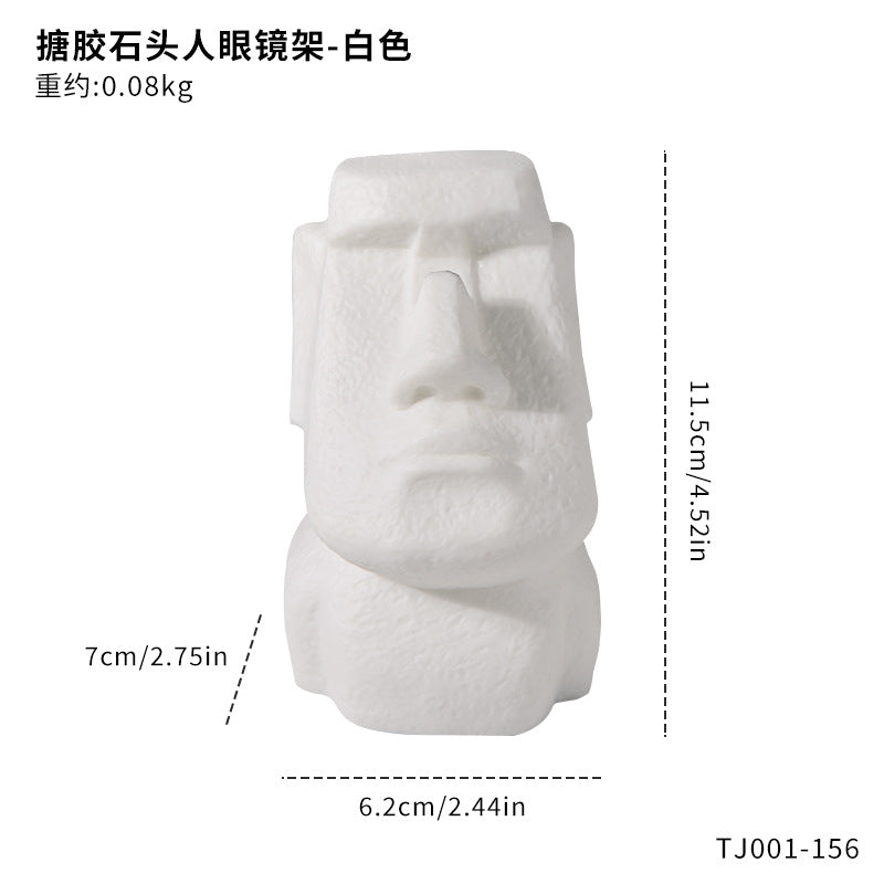 Creative funny glasses holder, glasses holder, abstract niche office ornament, optical store shelf, desktop decoration.