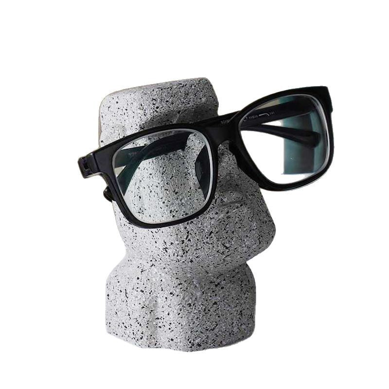 Creative funny glasses holder, glasses holder, abstract niche office ornament, optical store shelf, desktop decoration.