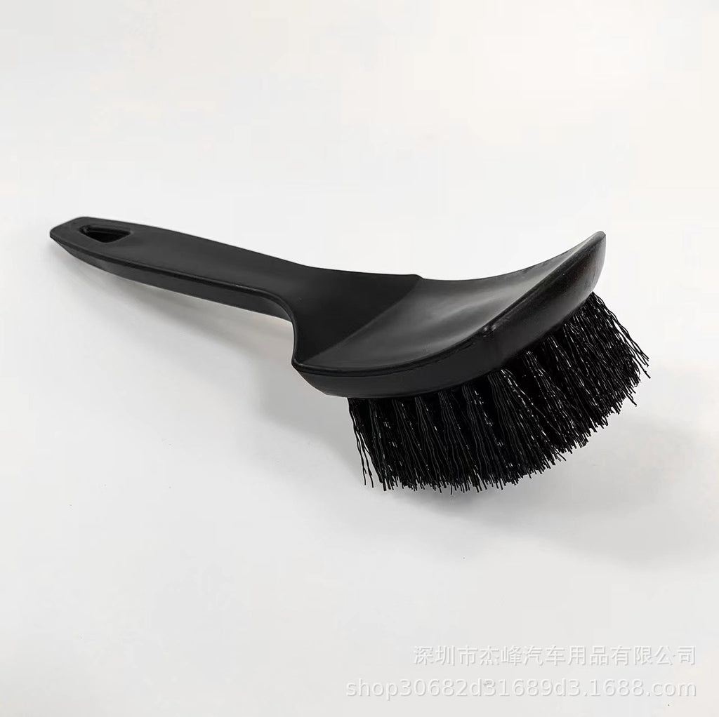 Car Interior Cleaning Brush – Stiff Bristle Floor Mat & Carpet Scrub Brush with Long Handle, Heavy-Duty Auto Detailing Tool