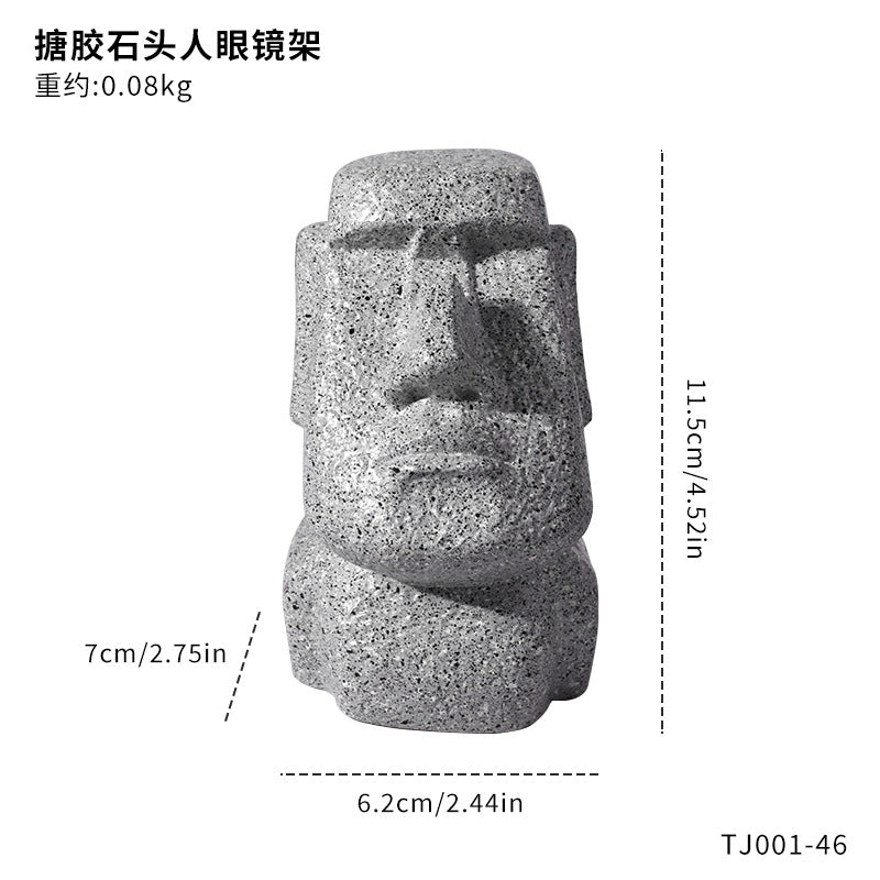 Creative funny glasses holder, glasses holder, abstract niche office ornament, optical store shelf, desktop decoration.