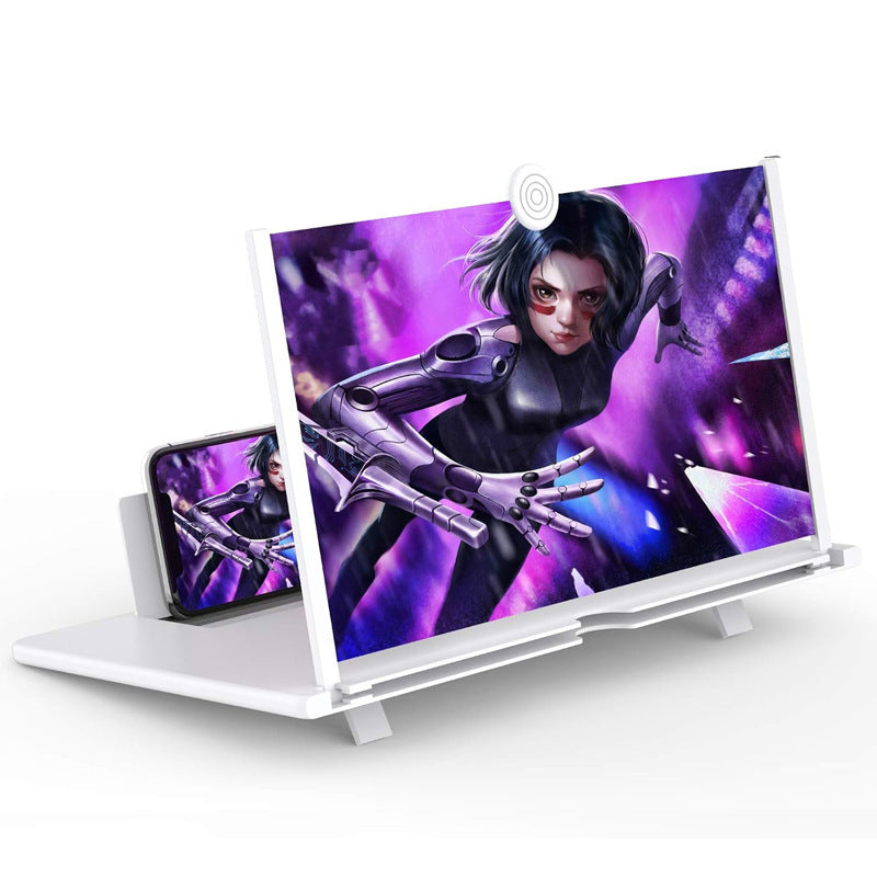 16 Inch Screen Magnifier, 3D Magnifier Projector Screen, Foldable Phone Stand with Screen Amplifier – Compatible with All Smartphones