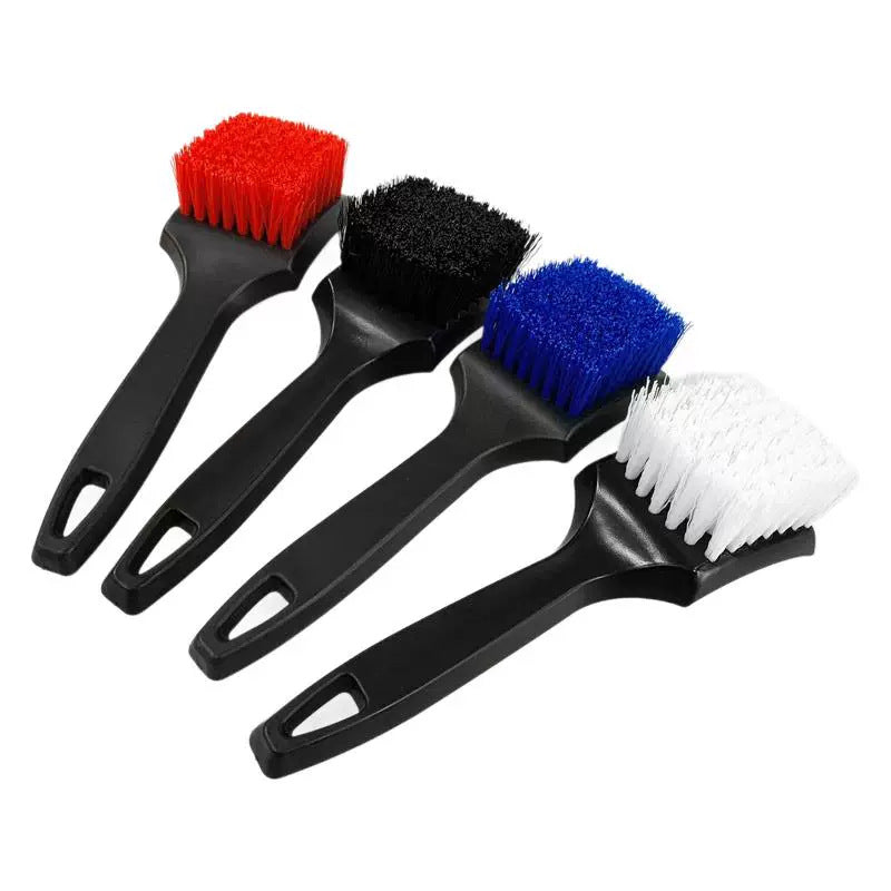 Car Interior Cleaning Brush – Stiff Bristle Floor Mat & Carpet Scrub Brush with Long Handle, Heavy-Duty Auto Detailing Tool