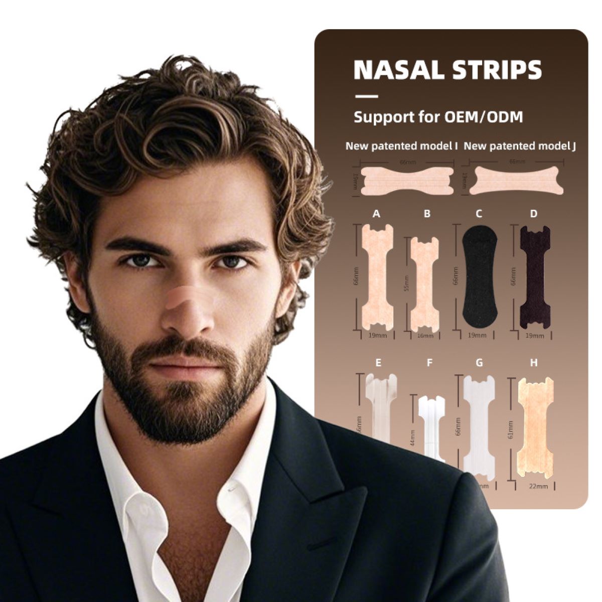 30Pcs Nasal Strips for Snoring, Extra Strength Nose Strips Breathing, Nose Tape for Sports and Sleep, Anti Snoring Strips Help Stop Snoring and Nasal Congestion Relief