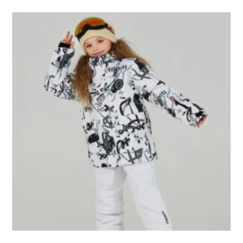 WINROCK Children's Ski Suit Suit Veneer Double Board Thickened Warm Outdoor Skiing Trajes Ski niño