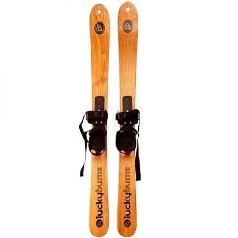 WINROCK Stylish high-quality log ash skiing skis adults children wooden snowboards sledges can be displayed in the window