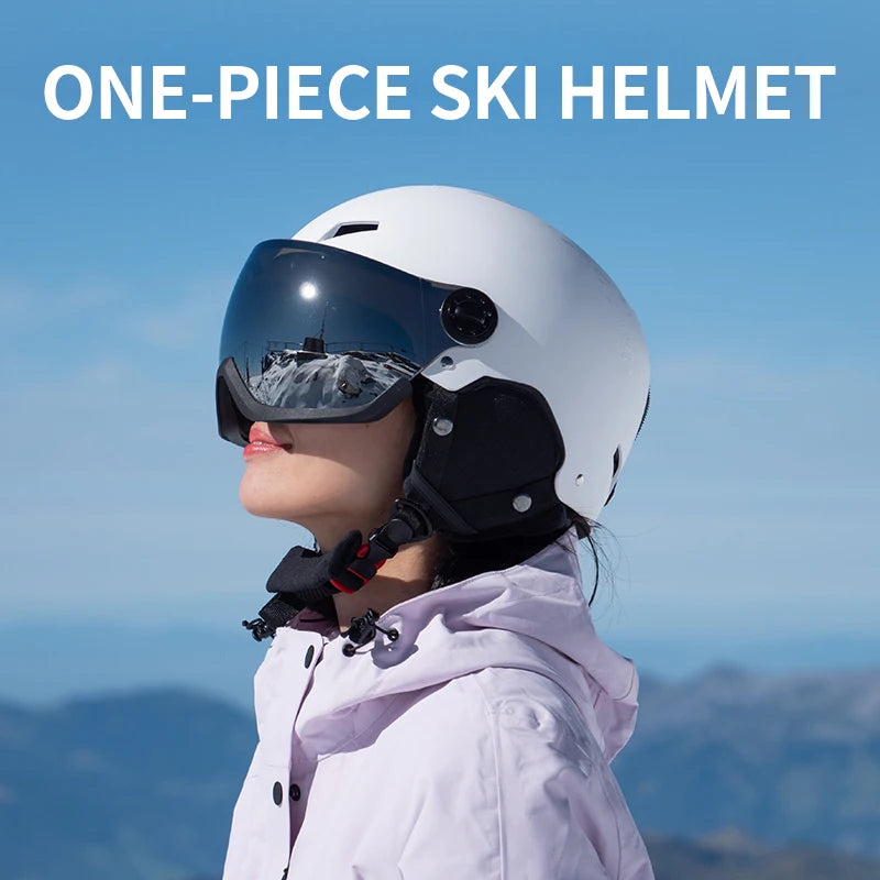 WINROCK's New Lightweight All-in-one Goggles Ski Helmet Men's and Women's Children's Outdoor Skiing and Snowboarding Equipment