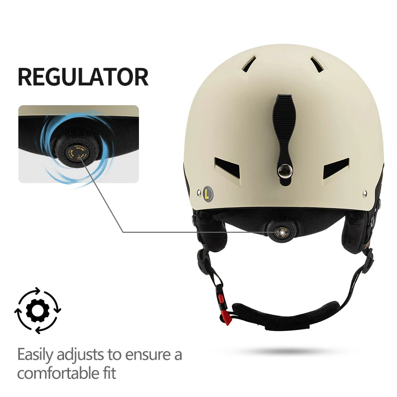 WINROCK Ski Helmet Is Lightweight, Breathable, Anti-collision and Warm for Men and Women, Outdoor Ski Equipment for Children