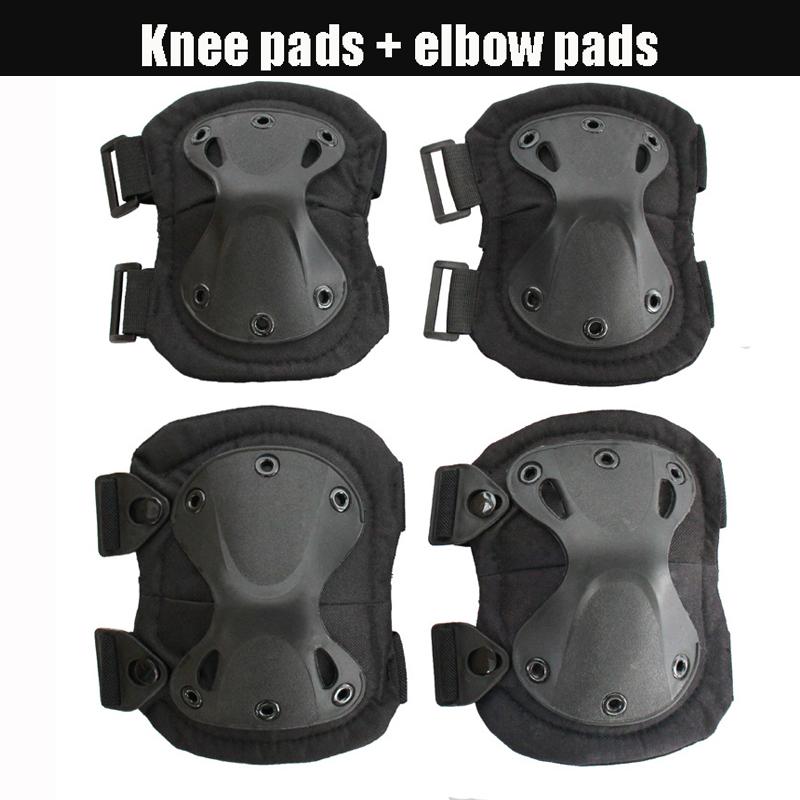 Corey Knee Pads Tactical Camo Protective Set Unisex Impact Resistant EVA Foam Elbow & Knee Pads for Skating Biking Snowboarding Outdoor Sports Gear