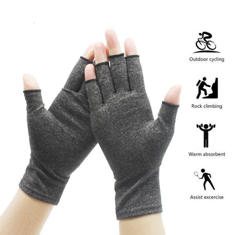 Half Finger Pressure Gloves New Outdoor Riding Gloves Rehabilitation Care Joint Protection Soft Breathable Gloves
