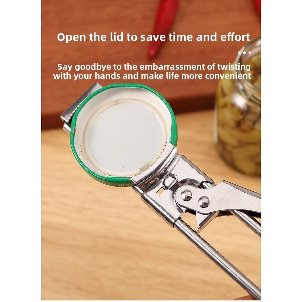 New Stainless Steel Bottle Opener Adjustable Can Opener Multifunctional Kitchen Gadget Lazy Can Opener