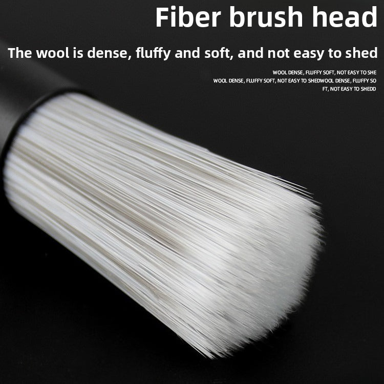 3PCS Car Detailing Brush Set – Boar Hair Brush & Ultra-Soft No-Scratch Brushes for Air Vents, Leather Seats, Interior & Exterior Cleaning