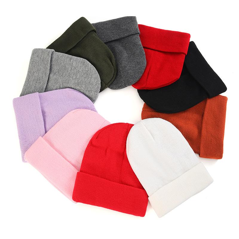 Autumn and Winter New Satin Hat To Protect Hairstyle and Keep Warm Knitted Satin Hat Acrylic Wool Hat