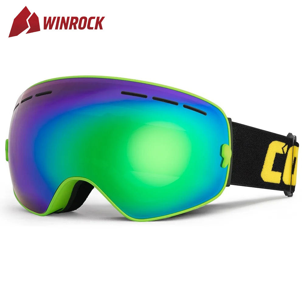 WINROCK Ski Goggles Double Layers UV400 Anti-fog Big Ski Glasses Skiing Mask Snowboard Men Women Snow Goggles GOG-201 Pro