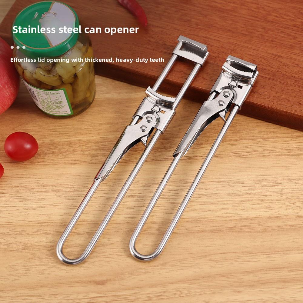 New Stainless Steel Bottle Opener Adjustable Can Opener Multifunctional Kitchen Gadget Lazy Can Opener