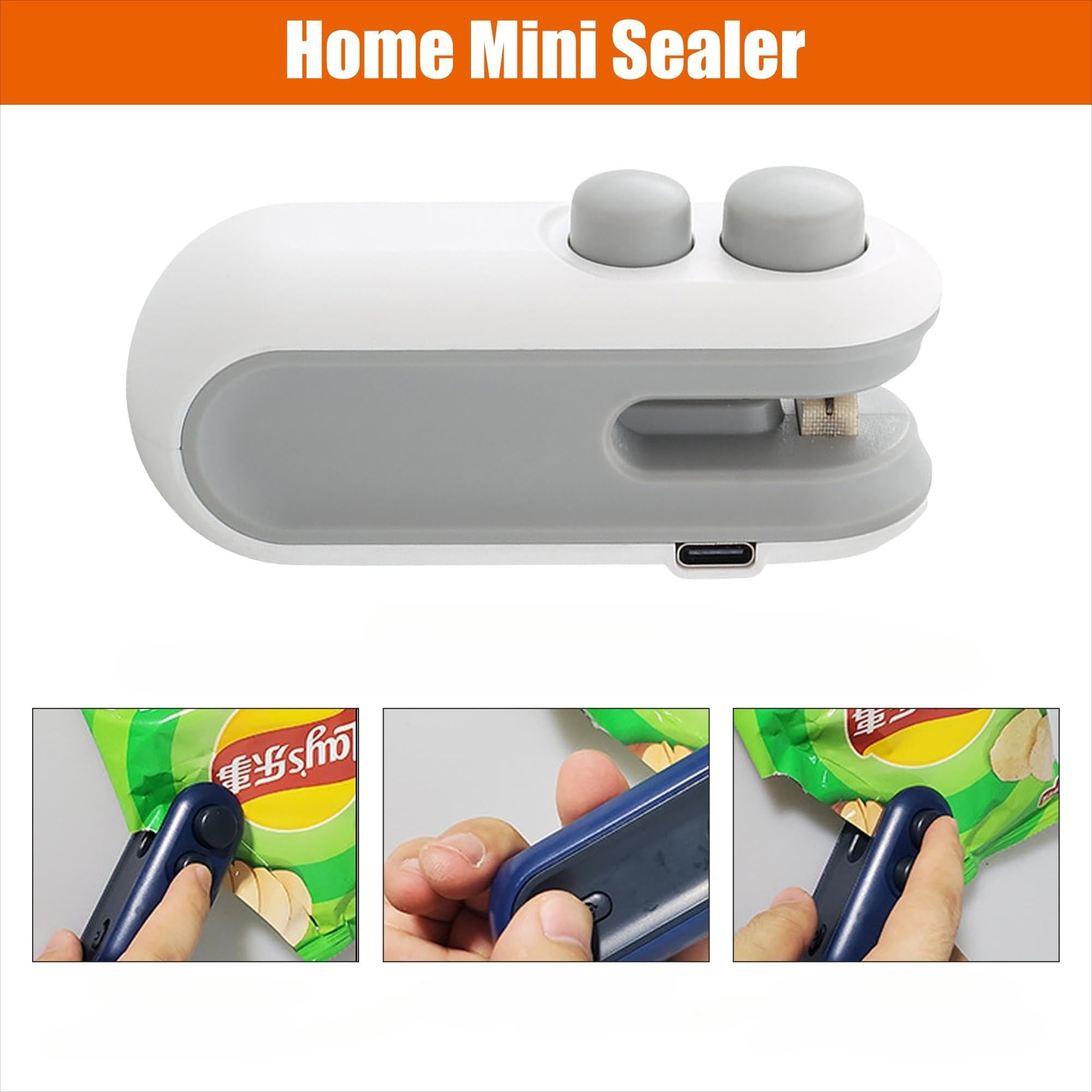 2 in 1 Mini Sealing Machine, Cutting and Sealing Dual-purpose Buttons Are Easy and Safe To Prevent Hand Injuries, Snacks and Fresh-keeping Sealing Machine